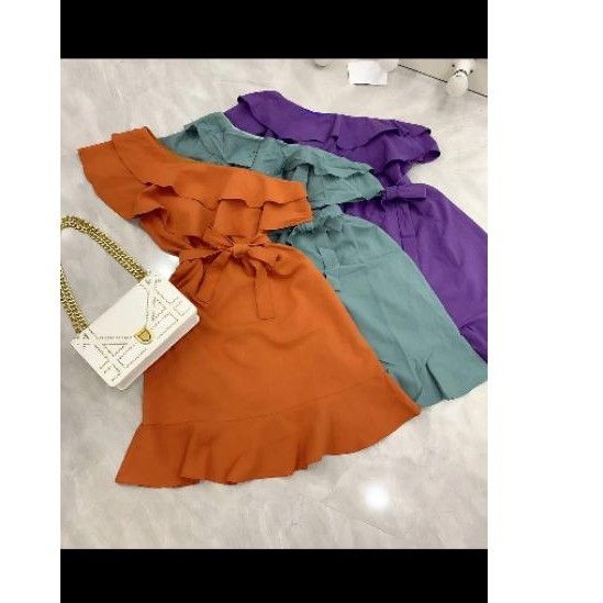 Đầm lệch vai đuôi cá cao cấp