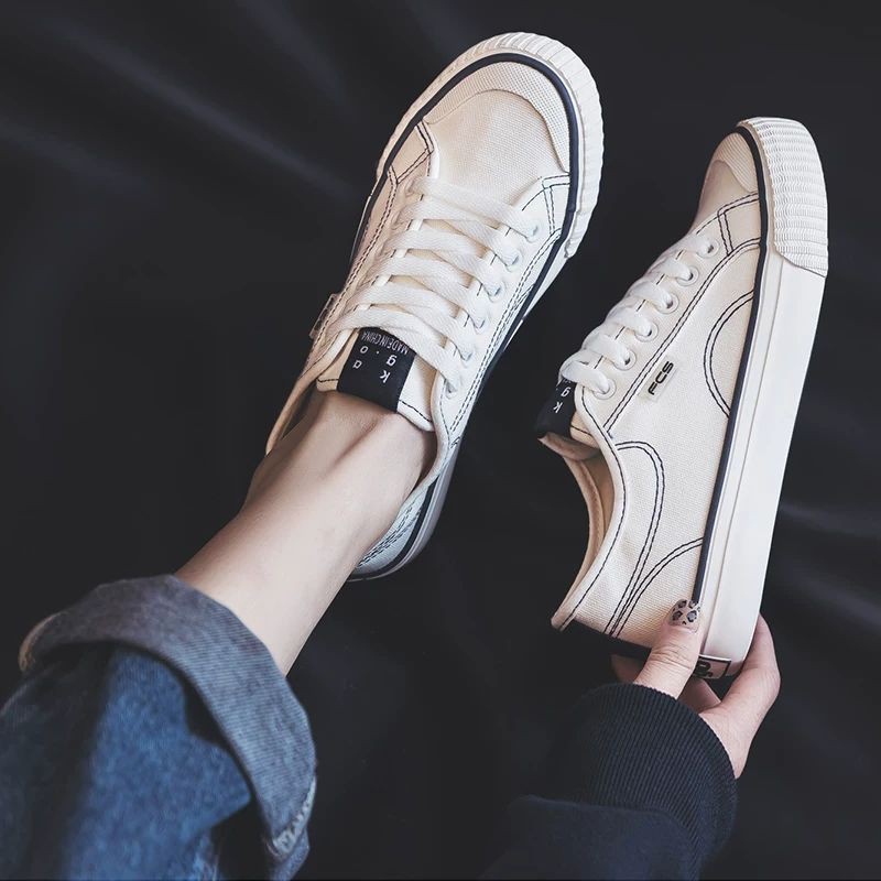 Giày thể thao vải canvas phong cách trẻ trung dễ thương dành cho học sinh