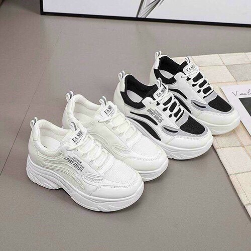 FREESHIP GIÀY THỂ THAO NỮ, GIÀY THỂ THAO NÂNG ĐẾ MẪU MỚI SIÊU HOT MS B22