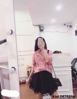 Áo sơmi kẻ túi ngực - HS
