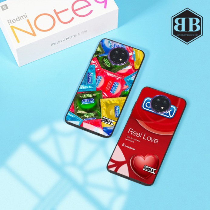 Ốp lưng kính cường lực Xiaomi Redmi note 9 5G durex