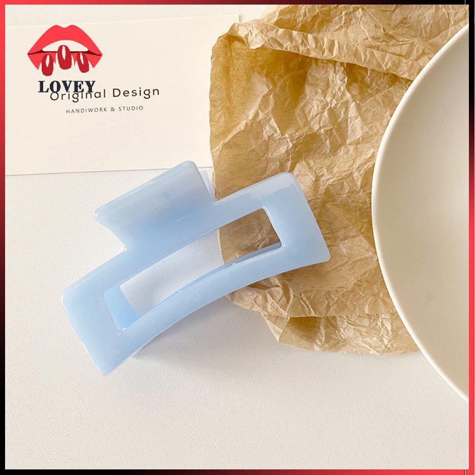 lovey★Kẹp tóc kiểu dáng đơn giản chất liệu acrylic