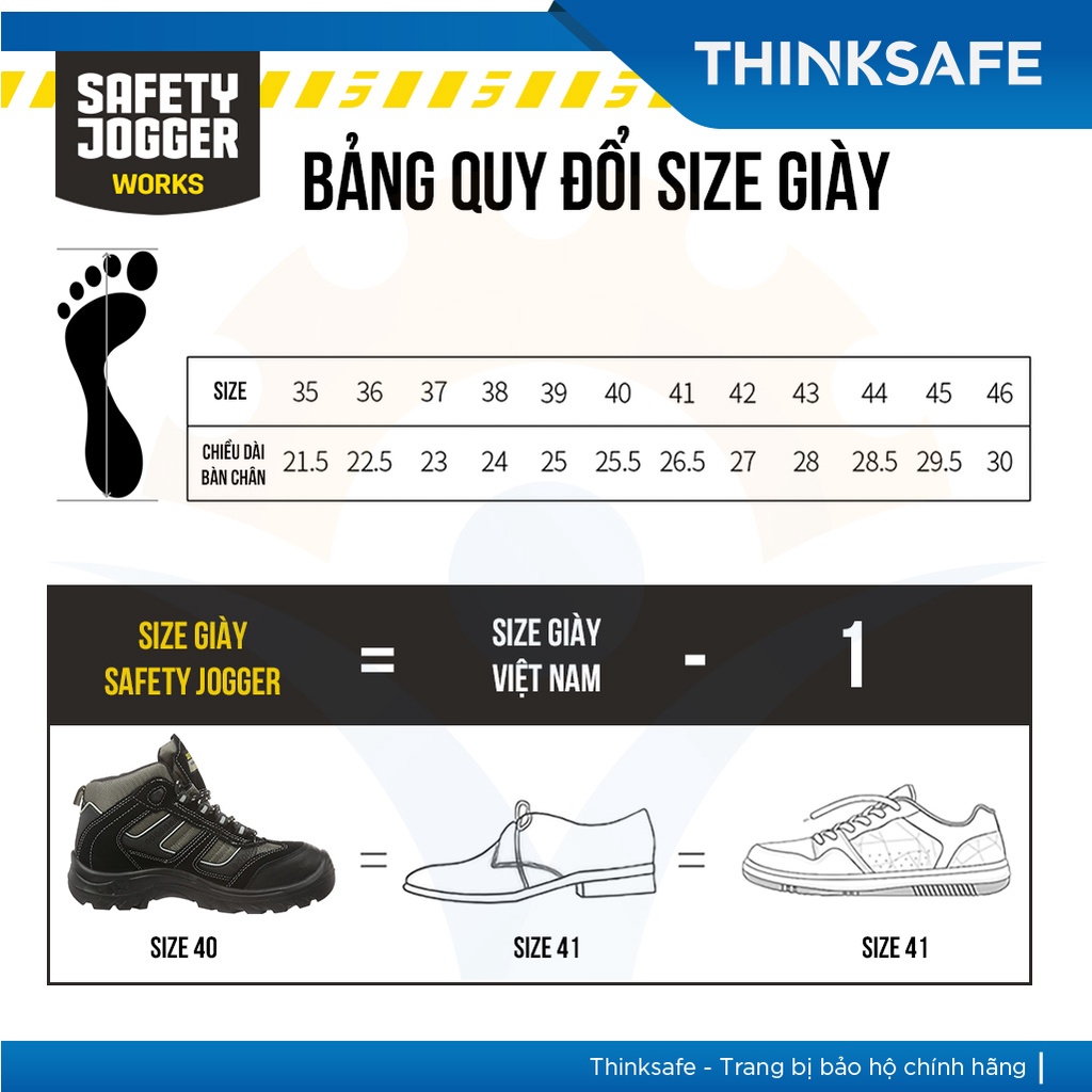 Giày bảo hộ lao động Safety Jogger Climber S3 SRC cổ cao, da bò lộn, chống đinh, chống trượt, ngăn tích điện - Thinksafe