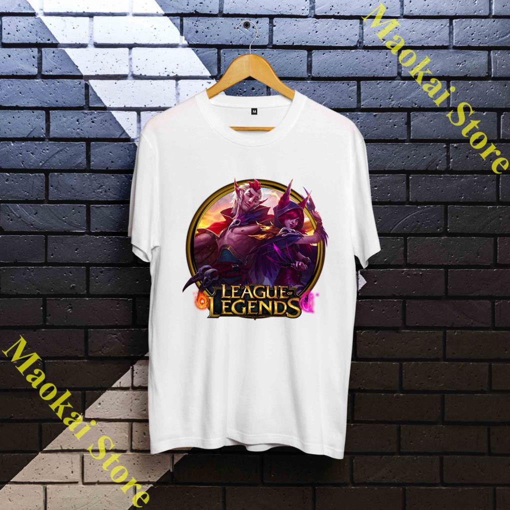 Áo Thun Xayah Rakan - Áo Thun Liên Minh Huyền Thoại phong cách cá tính - cực chất và đẹp - LOL-011