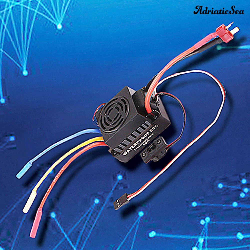 ADRIA ☺ Waterproof 3650 3900KV Brushless 60A ESC Set for 1:10 RC Car Truck