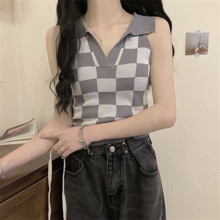[Hana And Alice] Áo Dệt Kim Hai Dây Gợi Cảm Cho Nữ