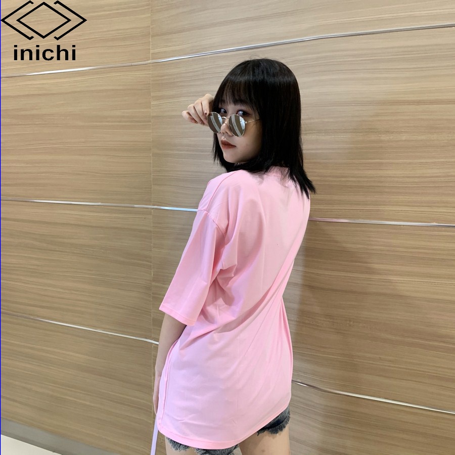 Áo thun tay lỡ INICHI A611 form rộng oversize nữ