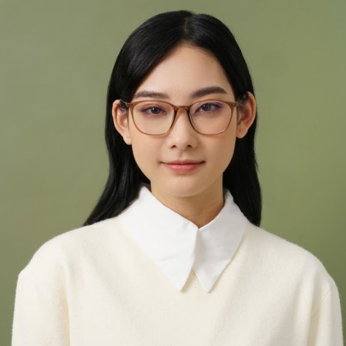 Gọng kính cận nam nữ Lilyeyewear mắt vuông , chất liệu nhựa thanh mảnh nhẹ nhàng càng 1889