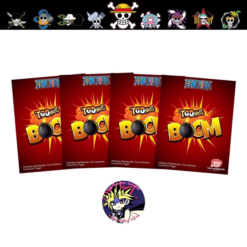 Bộ Thẻ Bài Toonies One Piece Boom Đặc Biệt 63 Thẻ .