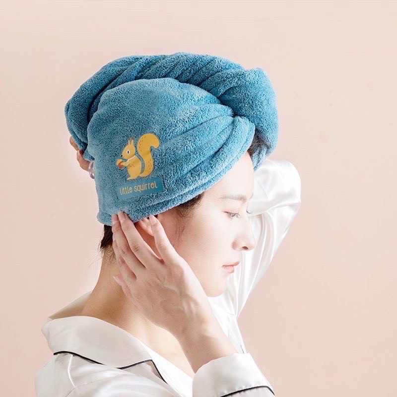 Khăn quấn tóc, ủ tóc cotton siêu thấm hút, mẫu mới nhất 2022