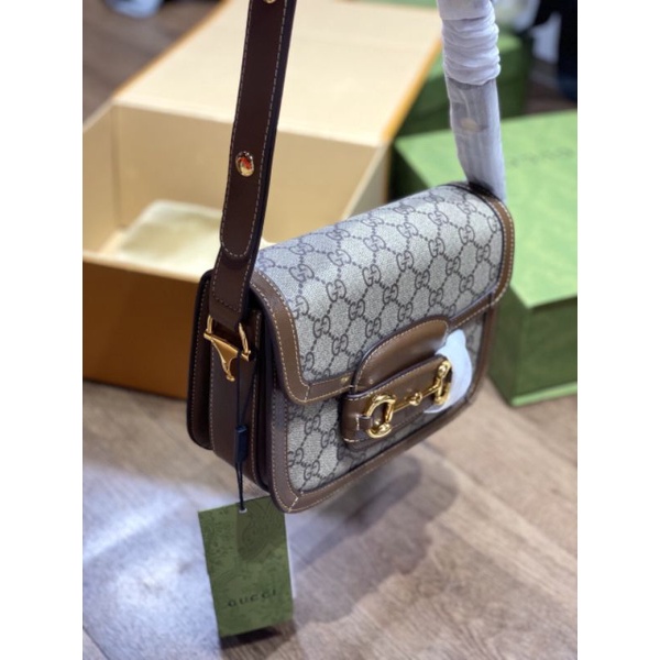 Túi chéo nữ G.C Horsebit sz21cm hàng super vip lót da lộn tag vàng đồng fullbox hãng