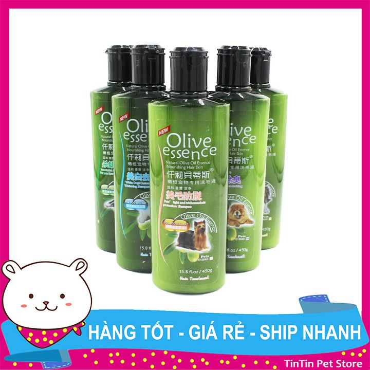 Sữa Tắm Olive Essence Cho Chó Mèo 450ml Giá Rẻ