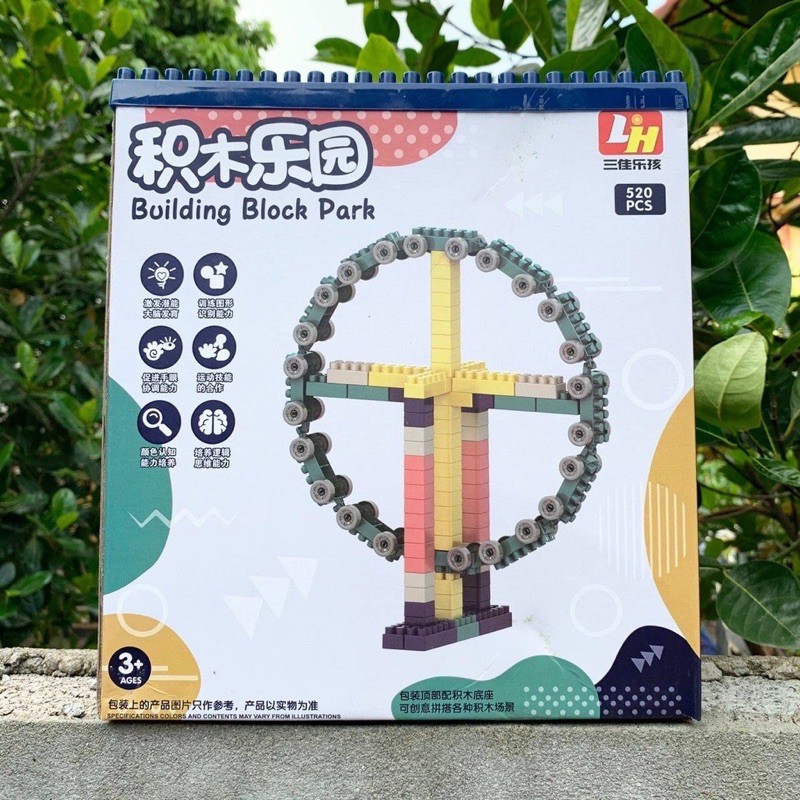 Bộ Lắp Ghép 520 Chi Tiết Cho Bé Yêu Ghép Hình Thông Minh Siêu Đỉnh