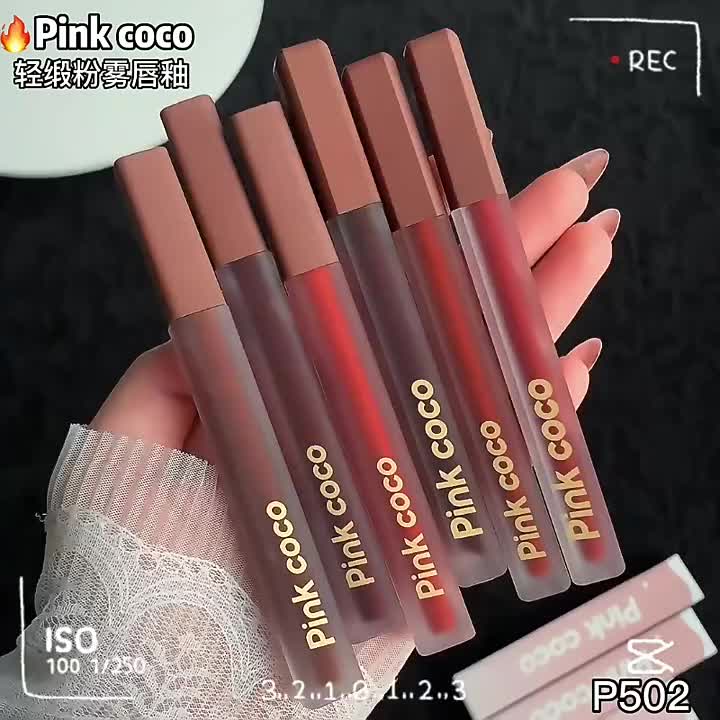 🌳[Hàng mới về] Son kem lì Pink Coco dưỡng ẩm chống nước chống khô môi | BigBuy360 - bigbuy360.vn