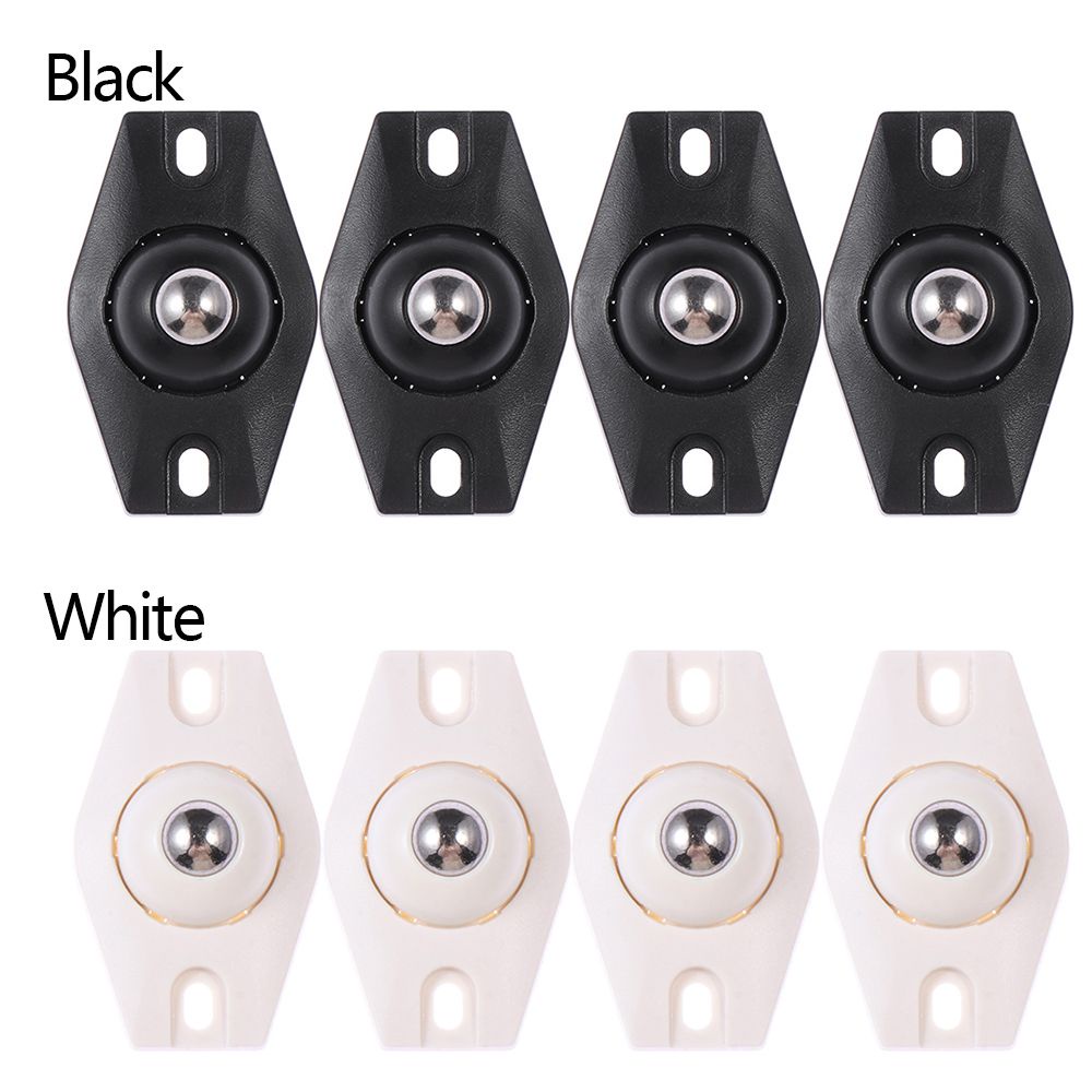 Qinjue Set 4 Ròng Rọc mini 360 Độ Tự Dính Bằng Thép Không Gỉ Tiếng Ồn Thấp