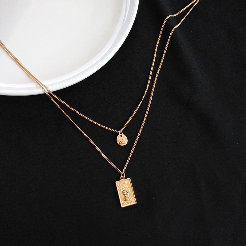 Vòng Cổ Choker Kết Cấu Kim Loại Màu Vàng Hồng Thời Trang Phong Cách Hip Hop Đường Phố Cá Tính OG102