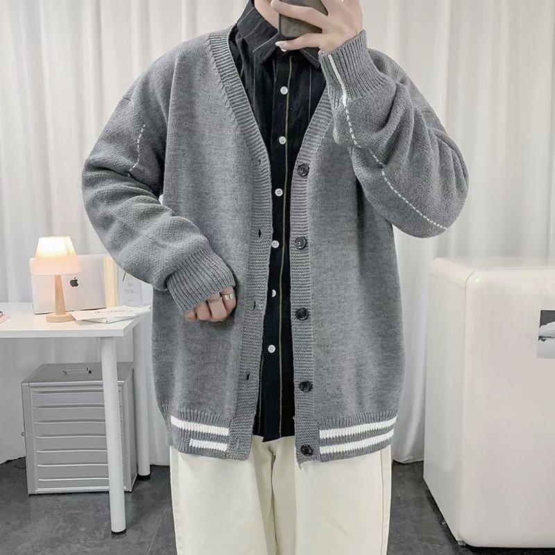 Áo Khoác Cardigan Dệt Kim Dáng Rộng Dành Cho Nam | BigBuy360 - bigbuy360.vn