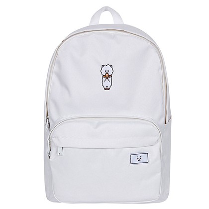 BTS Ba lô Casual Du lịch ngoài trời Máy tính xách tay Ba lô thêu Schoolbag