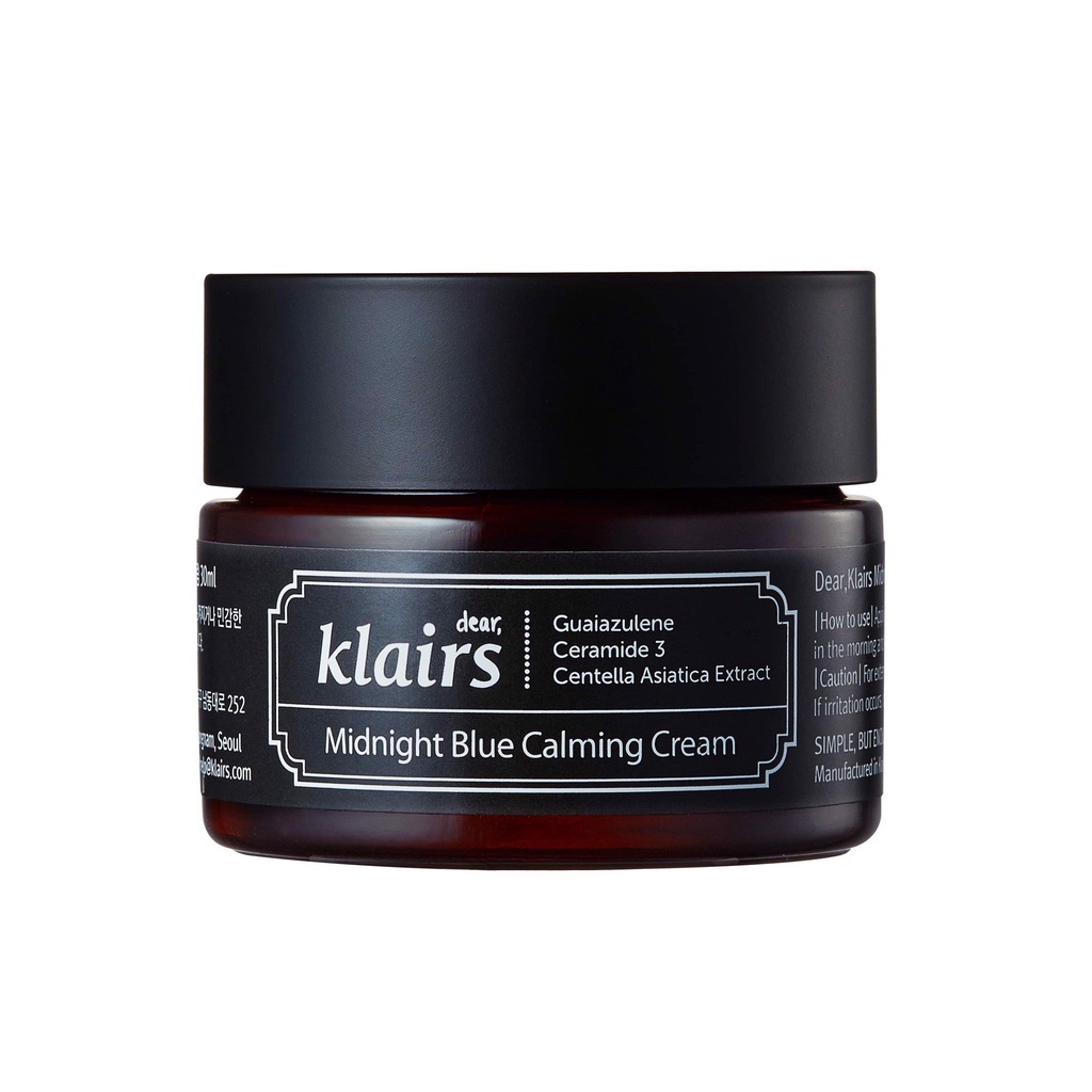 Kem Dưỡng Klairs Midnight Blue Calming Cream Dưỡng Ẩm Phục Hồi Làm Dịu Da 30ml/60ml Chính Hãng