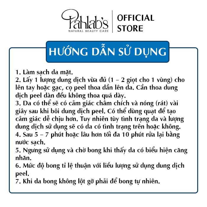 Trichloroacetic Acid (TCA) 15% Peel da hóa học - Nguyên liệu mỹ phẩm Spa/Brand Pahlab's Handmade | BigBuy360 - bigbuy360.vn