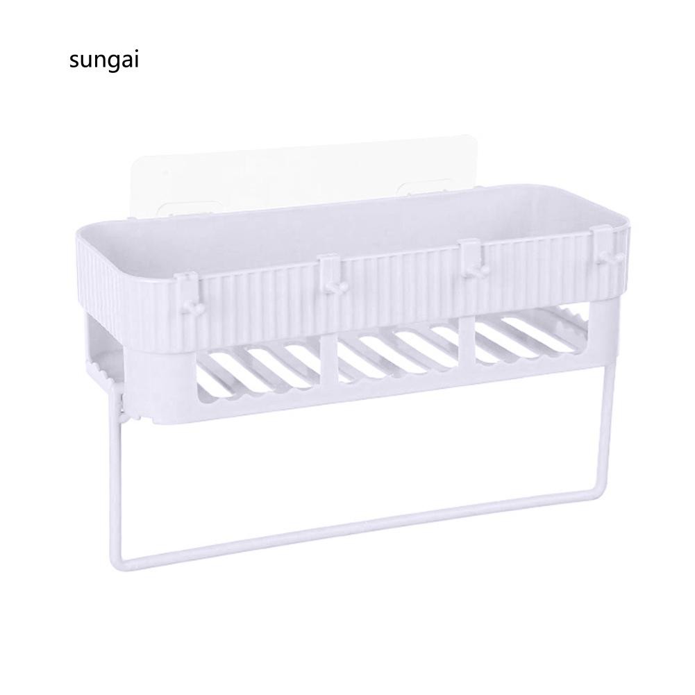 Giá treo khăn nhà tắm đa năng kèm phụ kiện kích thước 26.5cm x 13cm x 15cm | BigBuy360 - bigbuy360.vn