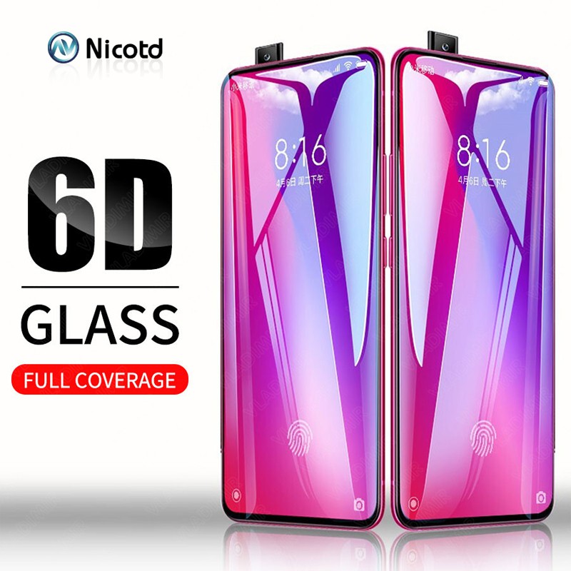 Kính Cường Lực 6D Bảo Vệ Màn Hình Cho Xiaomi Redmi K20 Pro 7 7A 6 6A 6 Pro Note 7 Pro 7s 6 Pro 5 Mi 9 SE 8 Lite