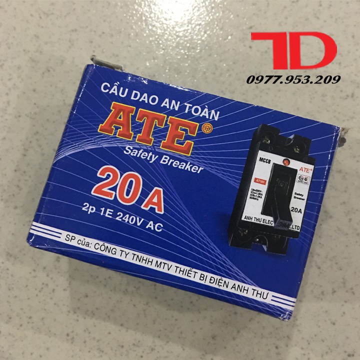 Cầu dao an toàn ATE 20A, CB tự động