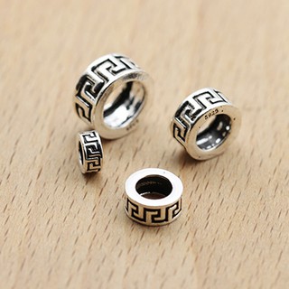 Phụ kiện charm bạc hạt great wall xỏ ( lớn )