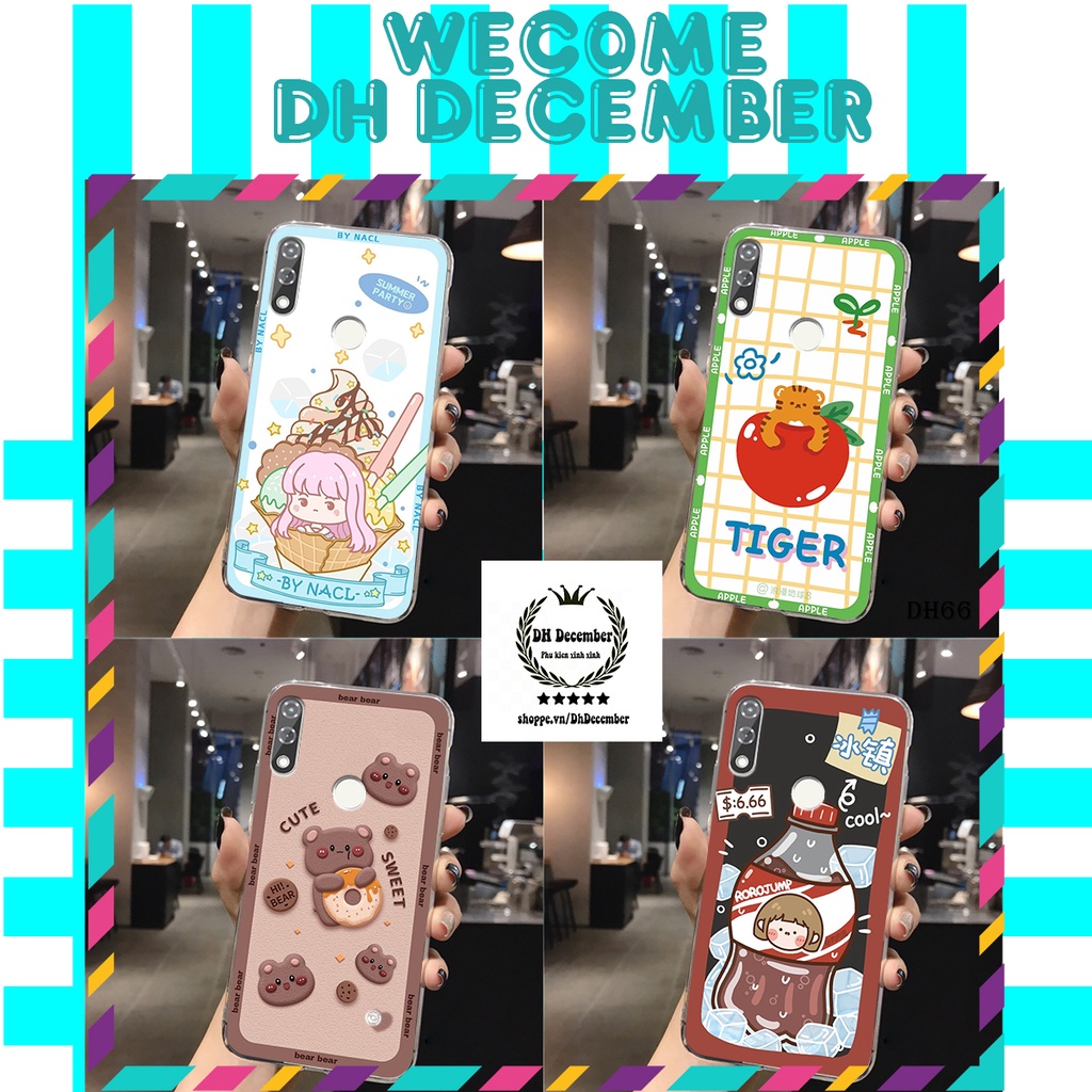Ốp lưng dẻo Vsmart STAR 4 in hình 3D GẤU cute be@r, soda, happy day cực hot ,thời thượng