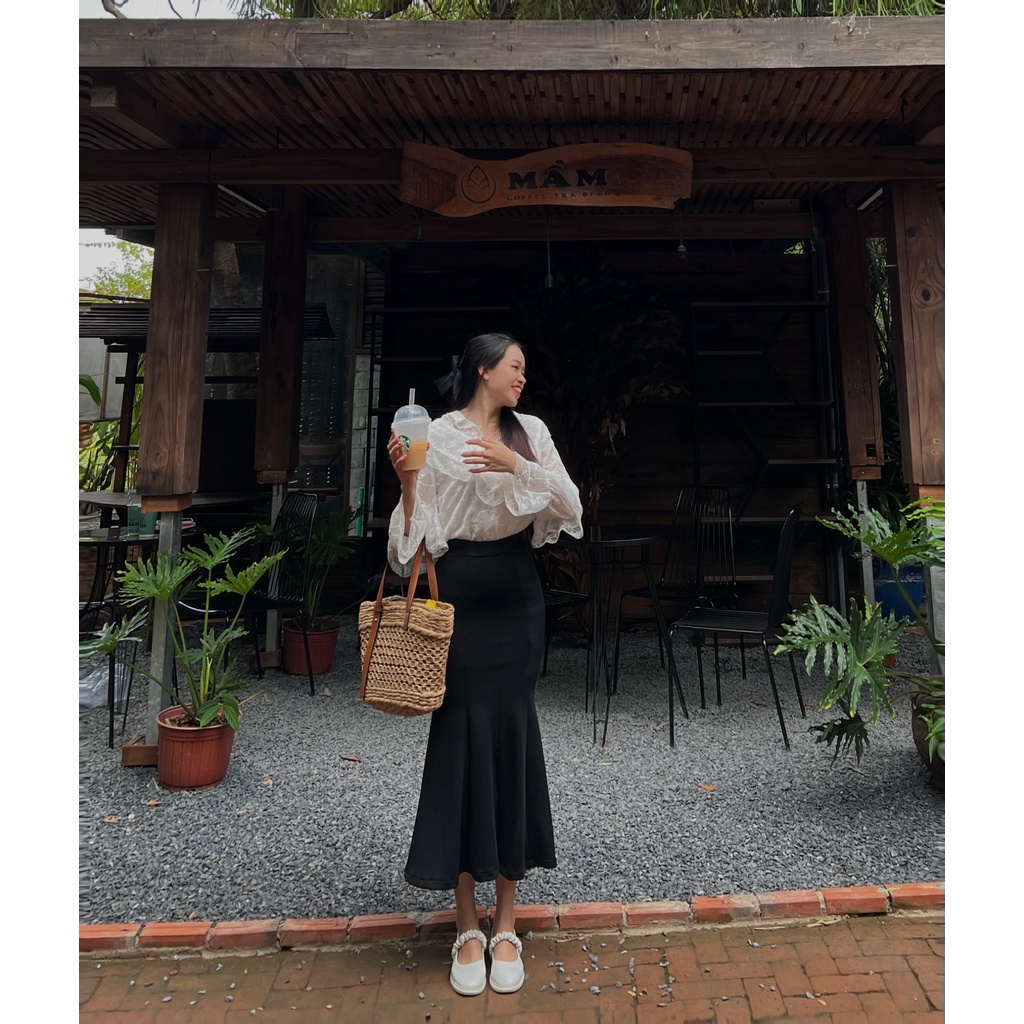 Chân váy đuôi cá 7 mảnh  chất thun co giãn bốn chiều -Herstore