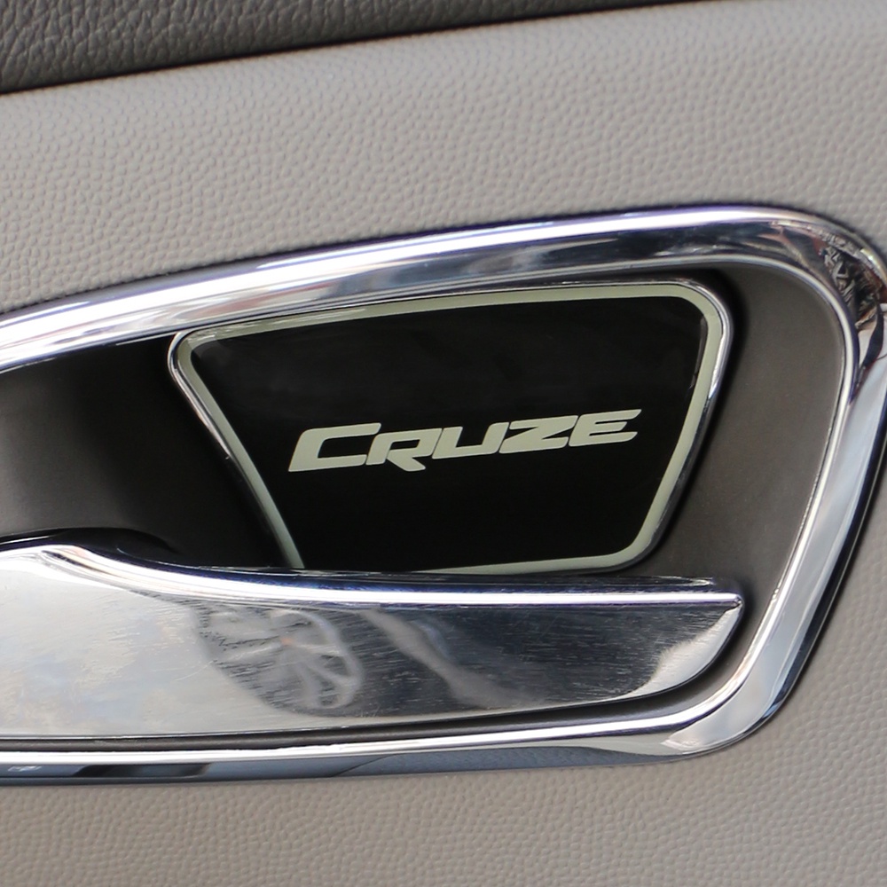 Bộ 4 Viền Dán Cửa Bên Trong Xe Hơi Bằng Thép Không Gỉ Cho Chevrolet Chevy Cruze Sedan Hatchback 2009-2014