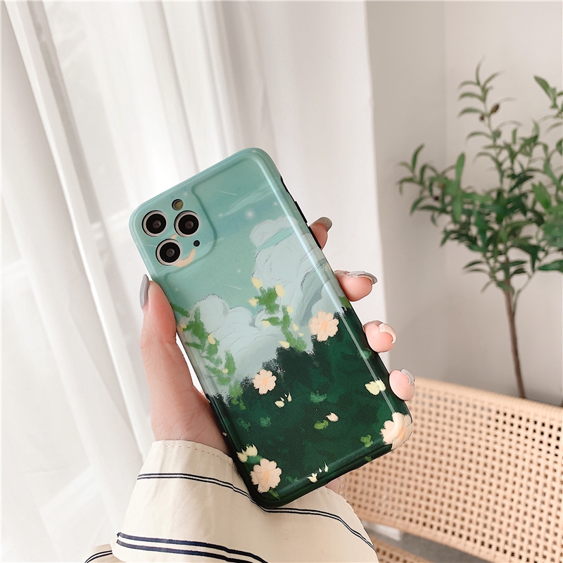 Ốp điện thoại TPU tranh sơn dầu iPhone 11 Pro MAX i7 i8 Plus XR XS MAX SE 2020 | BigBuy360 - bigbuy360.vn