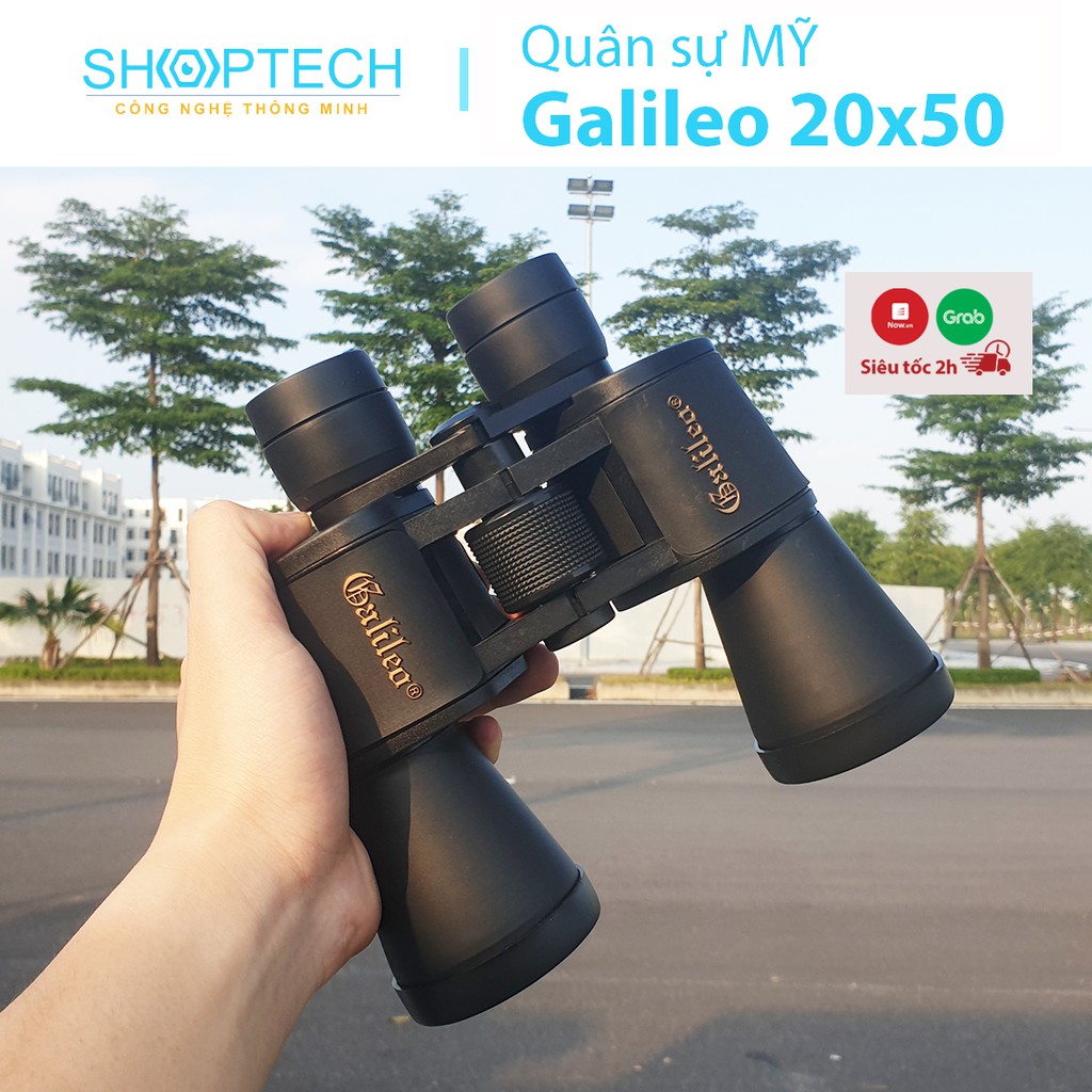 Ống nhòm 2 mắt Galileo 20x50 cao cấp, Chuyên dụng du lịch, dã ngoại, đi rừng, săn ong