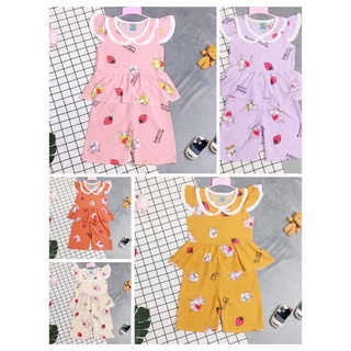 Bộ Lụa Cánh Tiên Quần Lửng Bé (12-18kg) (giao màu ngẫu nhiên)