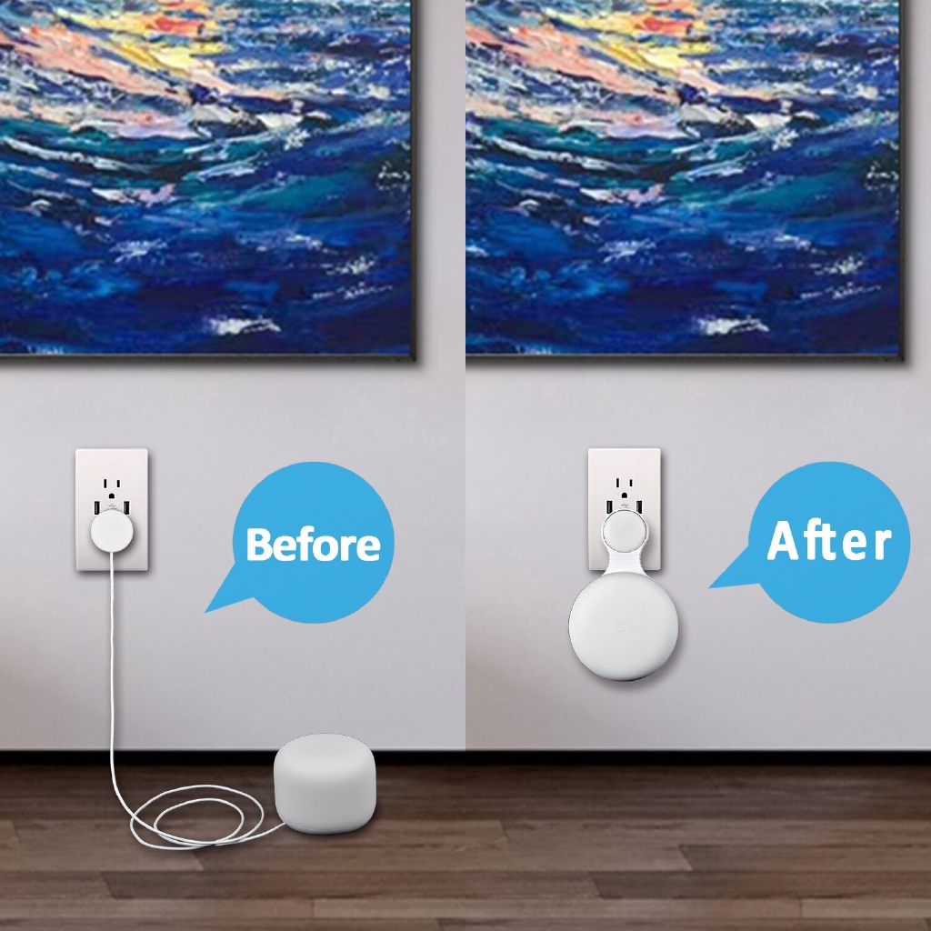 Giá treo Router WiFi Google Nest tiết kiệm không gian không gây rối dây tiện lợi
