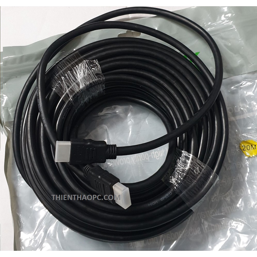 Dây Cáp tín hiệu HDMI 20M loại tròn Full HD (Màu đen)