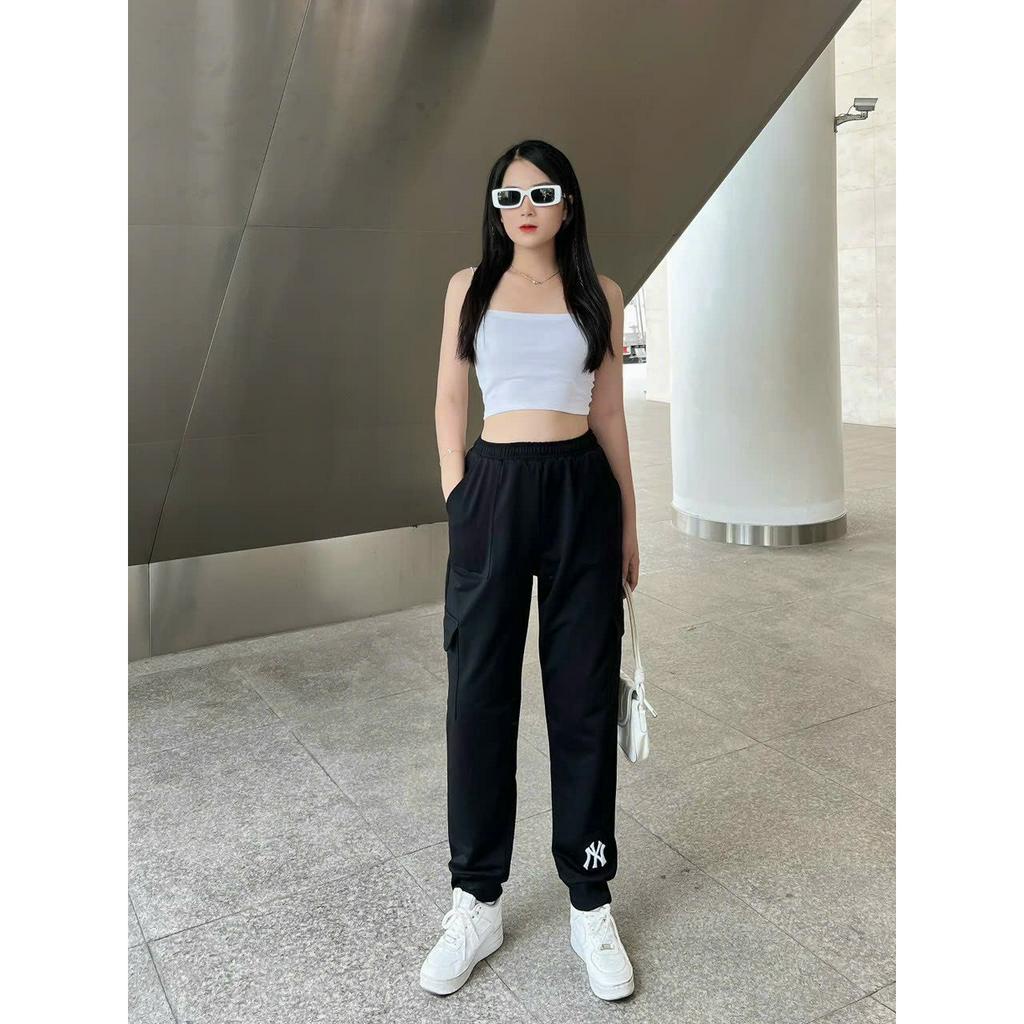 Quần Jogger MLB Nam Nữ Hàng Xuất Dư 4 Màu Sắc New Model