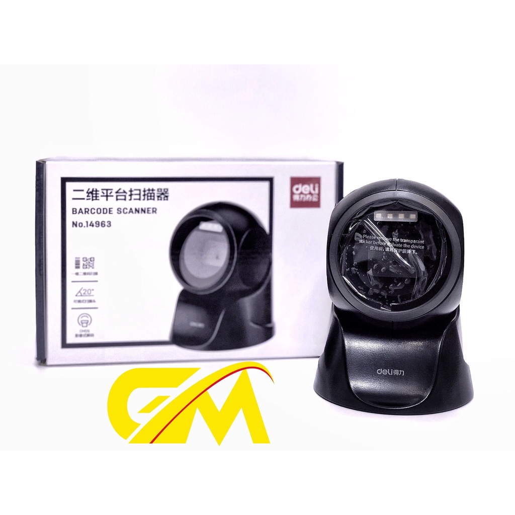 Máy quét mã vạch 2D DELI 14963 ( để bàn )