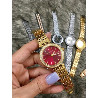 Đồng hồ nữ Michael Kors dây kim loại mã MK223 viền đá sang trọng quý phái