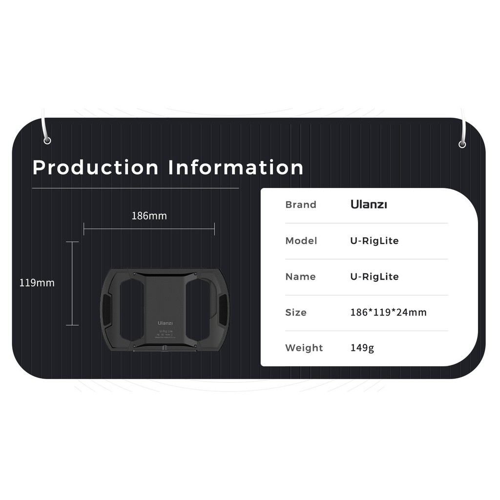 Khung Tay Cầm Quay Phim Tích Hợp Sạc Không Dây Ulanzi U-Rig Wireless Fast Charging Handheld Vlogging Cage