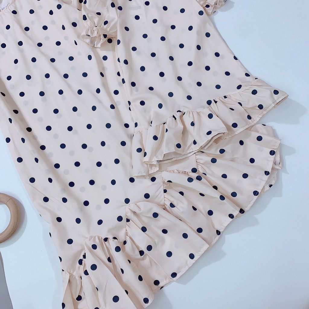 Set váy mẹ và bé chấm bi