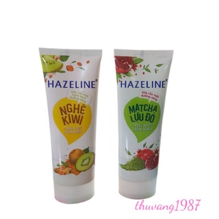 Sữa rửa mặt Hazeline nghệ kiwi matcha lựu đỏ 100g