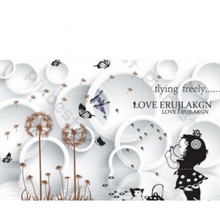 Tranh dán tường combo 2 tranh kích thước 150cm x 125cm x 2 tấm