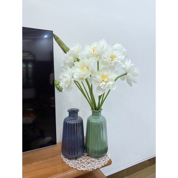 Bình hoa men hoả biến kính cao cấp 36cm Bát Tràng