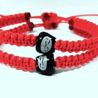 (Cặp ) vòng tay mèo gốm cặp đôi handmade