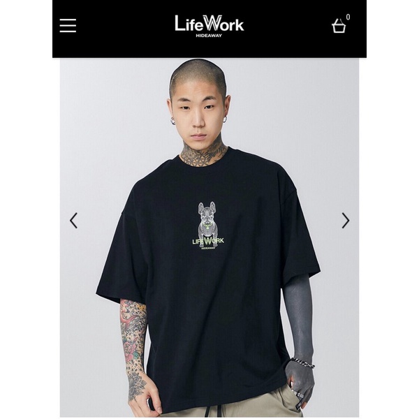 ⚡️ Áo Phông Unisex Life Work Black HÀNG XUẤT DƯ FULL TEM TAG