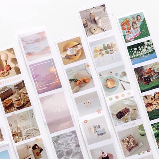 Set sticker phong cảnh không thấm nước trang trí sổ, ốp DIY