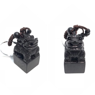 Móc khoá gỗ khắc Kỳ Lân