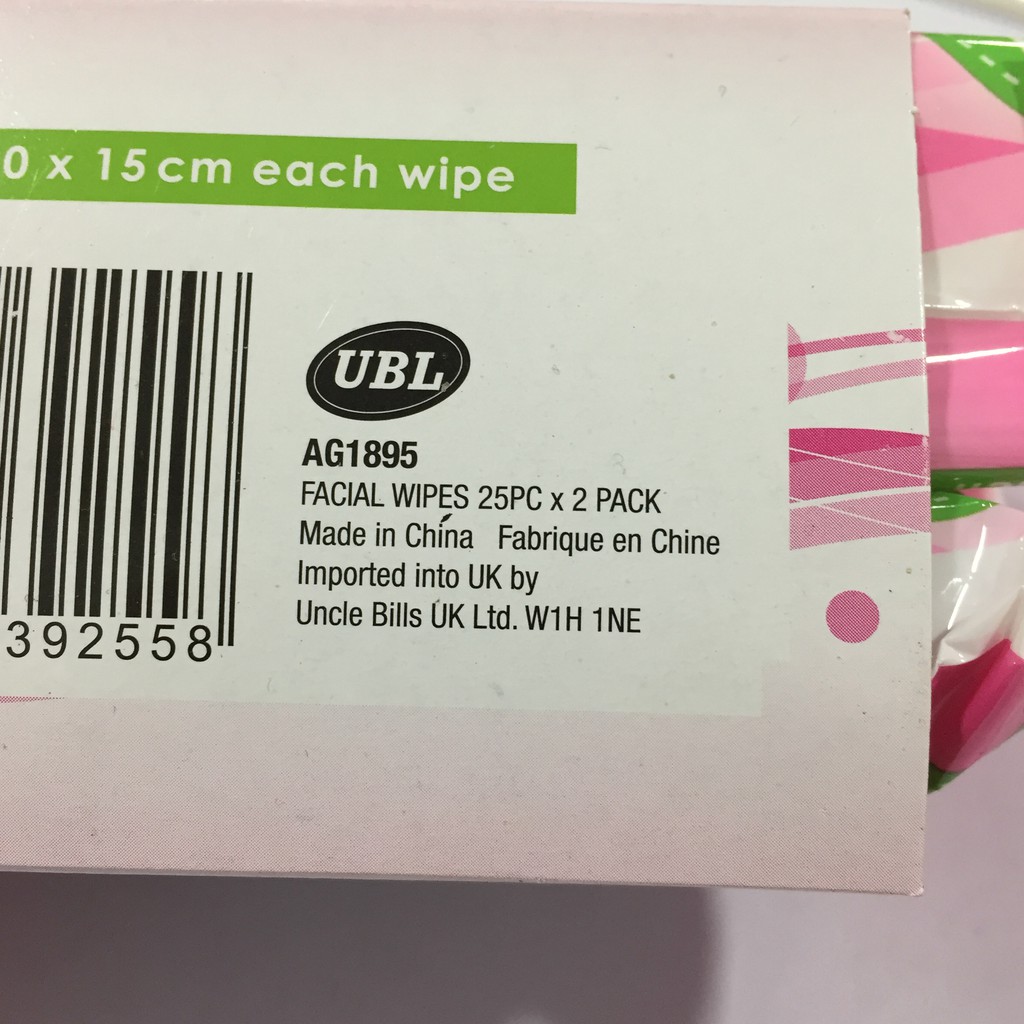 [Mã BMBAU50 giảm 7% đơn 99K] Khăn Lau Mặt 25 Miếng X 25 Gói UBL AG1895