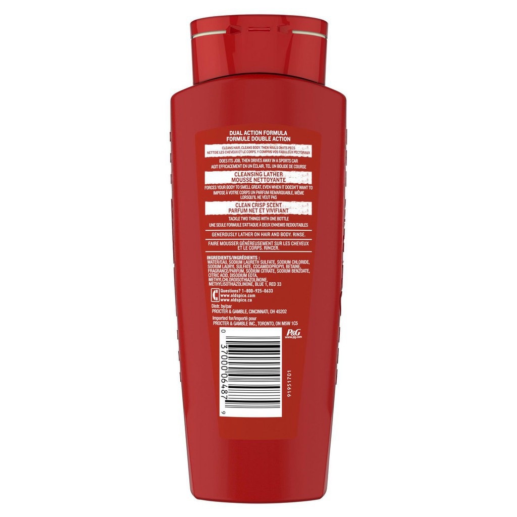 Tắm Gội 2In1 Old Spice High Endurance 532ml